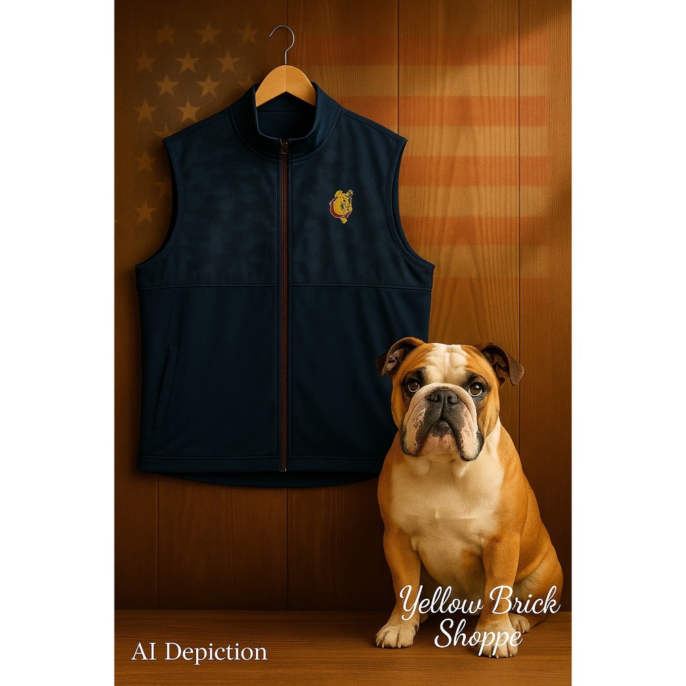 Puma Volition America Blue Vest XXL Marine | Bulldog Embroidered Patch